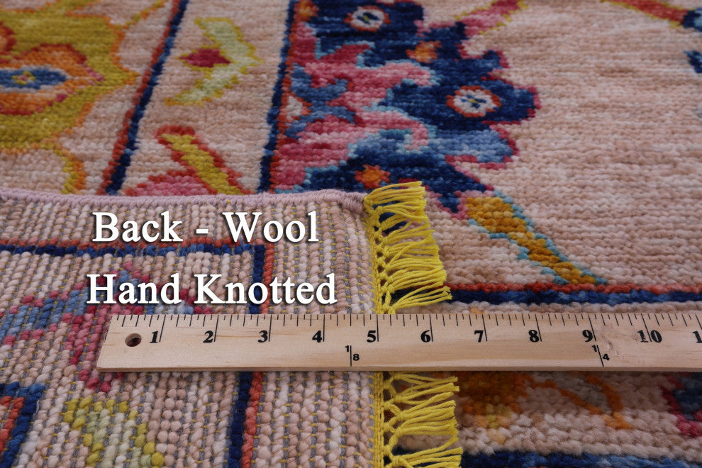 Hand Knotted Turkish Oushak Wool Rug 8' 11" X 11' 5" - Q14824
