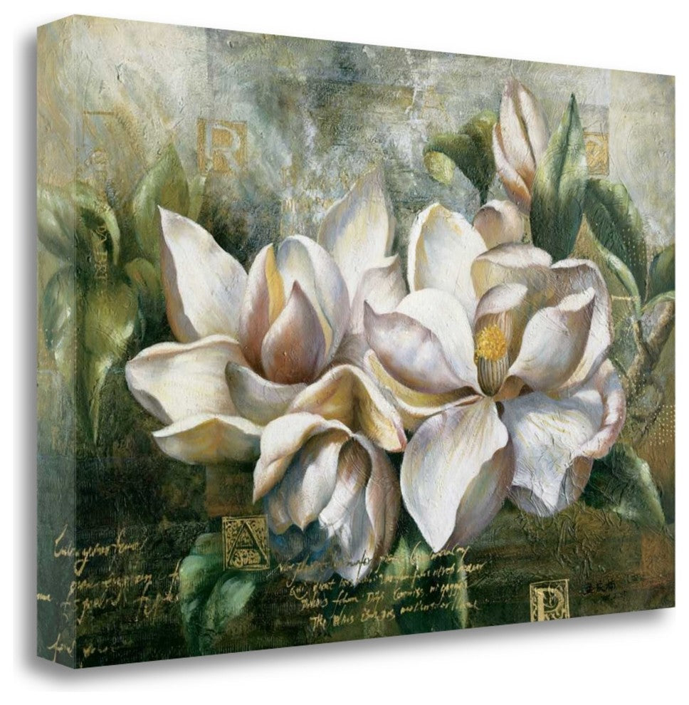 "Dawning Magnolias" By Meng, Giclee Print on Gallery Wrap Canvas, Ready to Hang