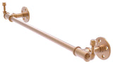Pipeline Towel Bar with Integrated Hooks, Brushed Bronze, 24"