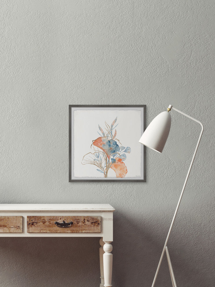 "Seaweed Bouquet" Framed Painting Print, 24x24