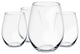 Spirits Stemless Crystal Wine Glasses 19 oz, Set of 4