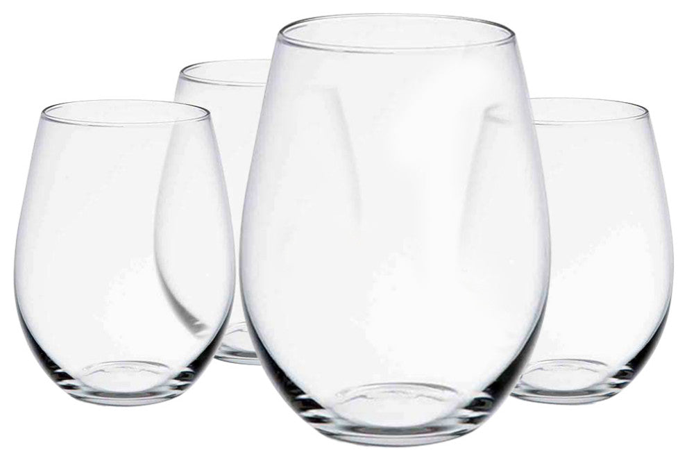 Spirits Stemless Crystal Wine Glasses 19 oz, Set of 4