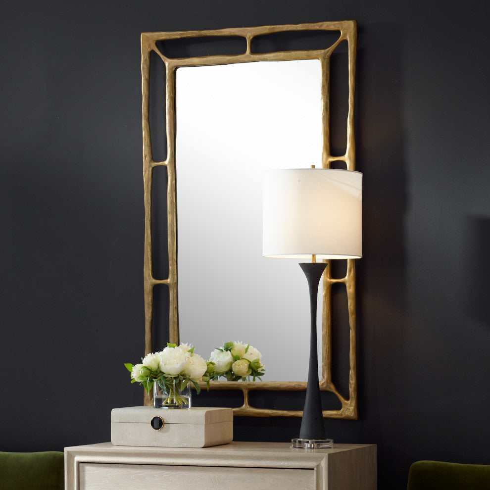 Uttermost Felix Brass Rectangle Mirror