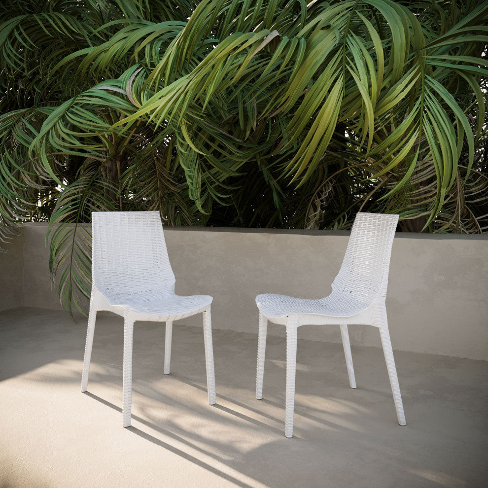 Lumina 3-Piece Bistro Set, White