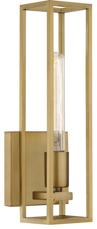 Leighton 1-Light Wall Sconce, Weathered Brass