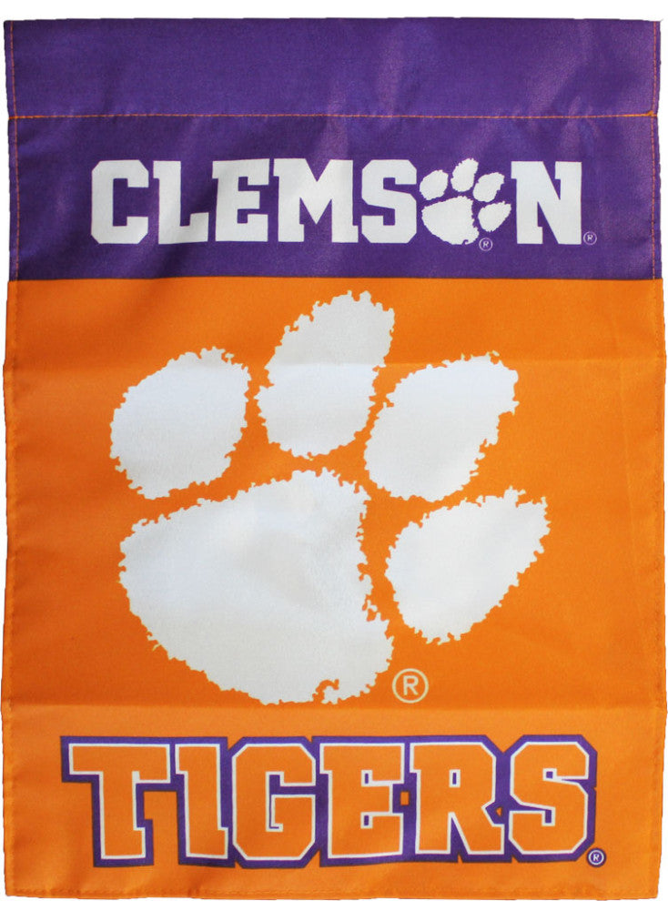 Clemson, 13"x18" 2-Sided Garden Banner