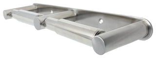Double Toilet Paper Holder, Satin Stainless