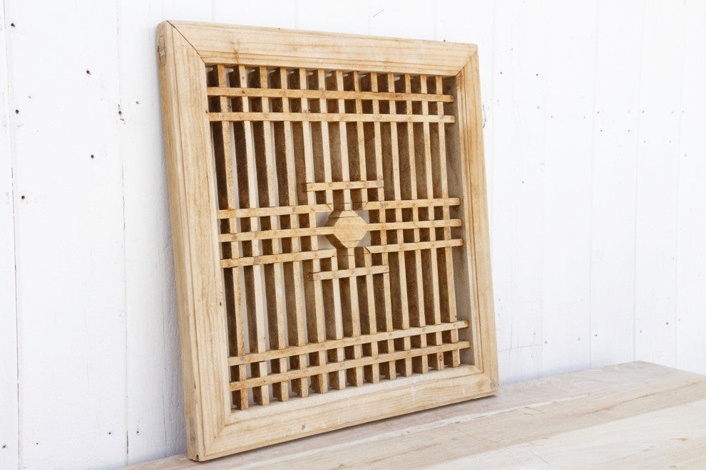 Chaka Antique Geometric Window Panel