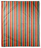 Stripes in Red Fleece Blanket