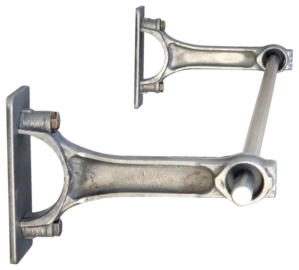 Piston Connector Rod Pot & Pan Hanger 34" (rustic & polished steel), Polished St