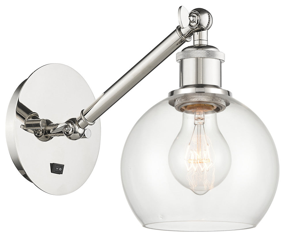 Innovations 317-1W-PN-G122-6-LED 1-Light Sconce, Polished Nickel
