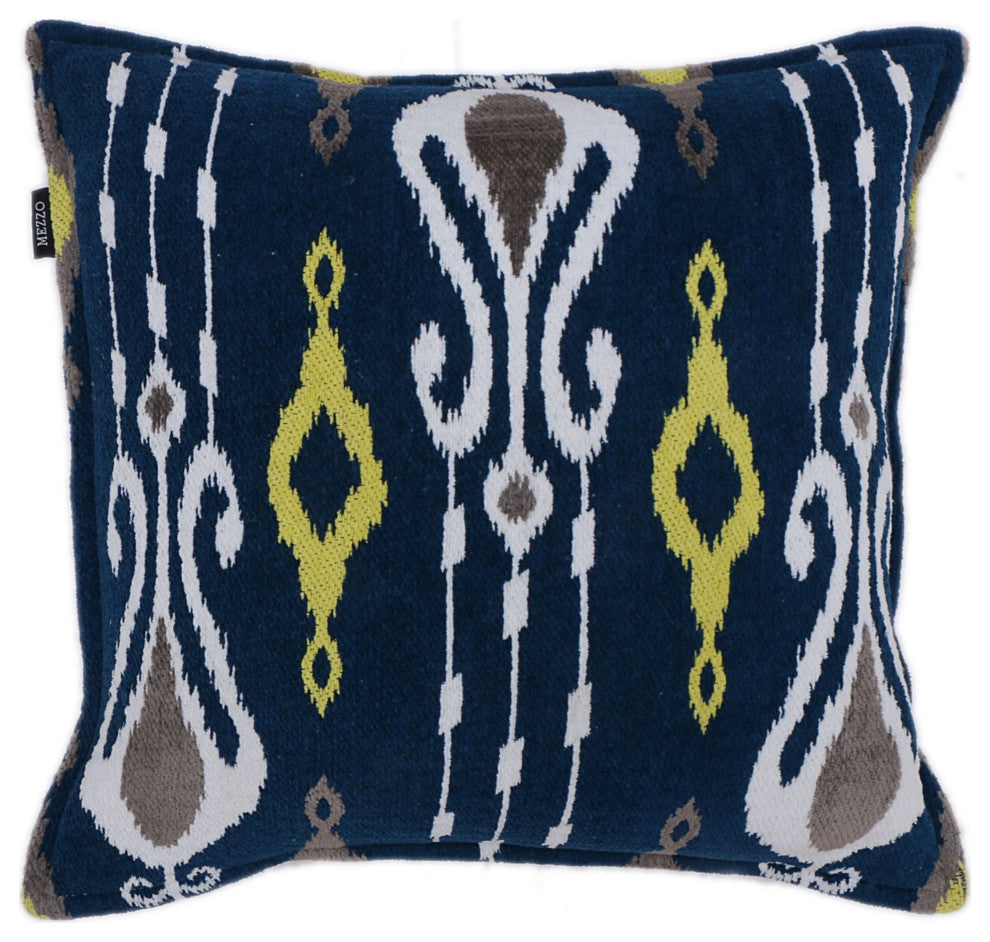 Navy Blue Machine Woven Jensen Throw Pillow, 20" x 20"