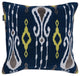 Navy Blue Machine Woven Jensen Throw Pillow, 20" x 20"