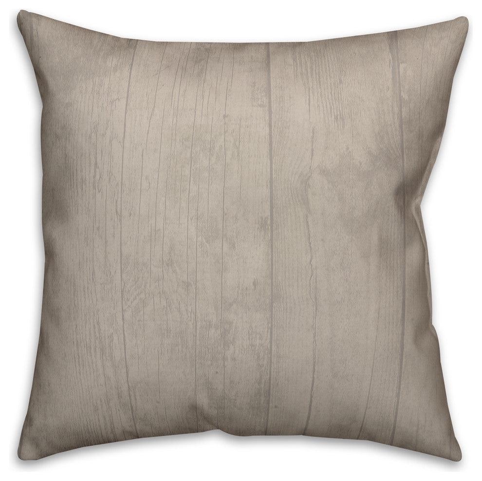 R Rustic Wreath Monogram Spun Poly Pillow, 18x18