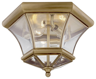 Monterey and Georgetown Ceiling Mount, Antique Brass