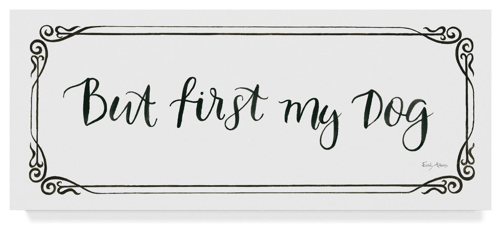 Emily Adams 'Furry Fashion Friends Viii' Canvas Art, 32"x14"