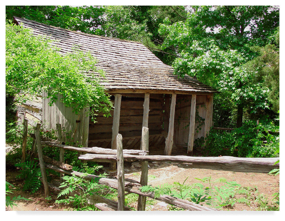 Audrey ''Old Cabin In Woods'' Canvas Art
