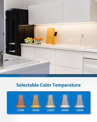 UCB Series Selectable LED Under Cabinet Light, 33", No Switch