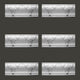 Cornice White Urethane Autumn Melody Design 6 Pieces Totaling 476.25" Length