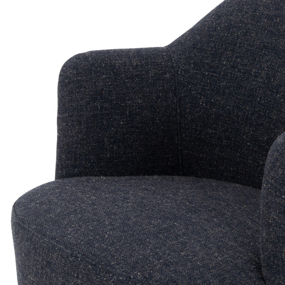 Aurora Swivel Chair-Thames Slate