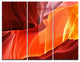 "Midday in Antelope Canyon" Photo Metal Wall Art, 3 Panels, 36"x28"