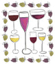 "Wine Time II" Digital Paper Print by Farida Zaman, 20"x24"