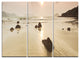 "Sunrise Over Rocky Sea Panorama" Metal Wall Art, 3 Panels, 36"x28"