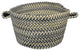 Sherwood Forest Braided Basket, Smoke, 16"x16"x9"