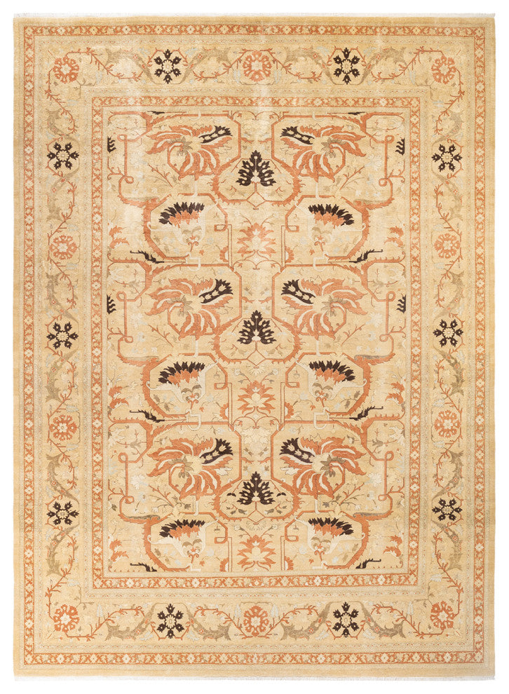 Mogul, One-of-a-Kind Hand-Knotted Area Rug Yellow, 10'0"x13'7"