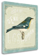 "Parisian Bird I" By Sue Schlabach, Giclee Print on Gallery Wrap Canvas
