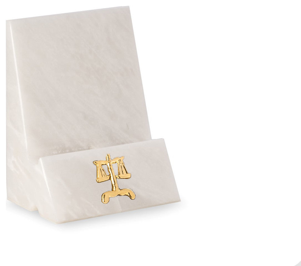 Legal White Marble Desktop Phone