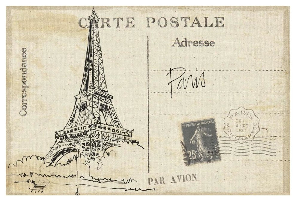 "Postcard Sketches IV v2" Digital Paper Print by Anne Tavoletti, 50"x34"