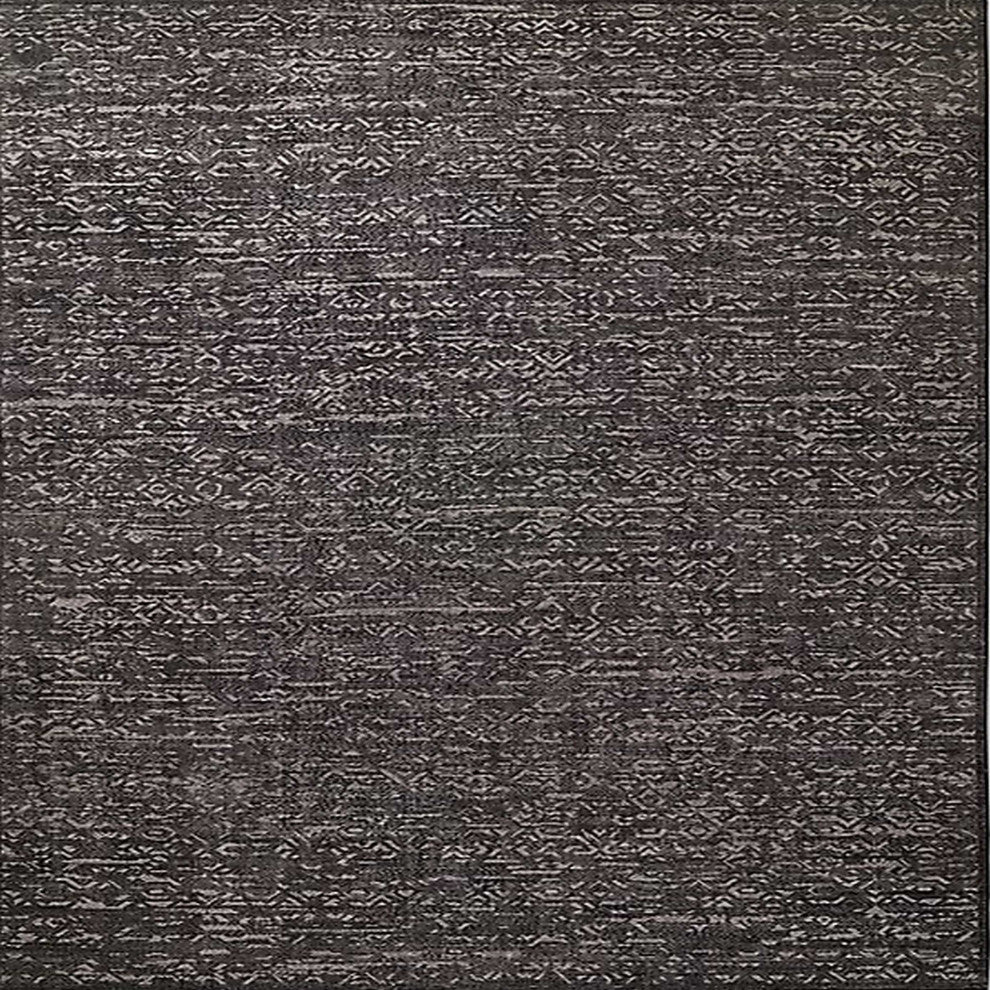 Ahgly Company Indoor Square Mid-Century Modern Area Rugs, 5' Square