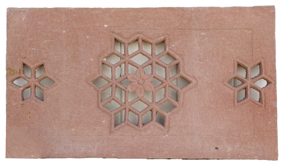 Lotus Medalion Sandstone Window Panel