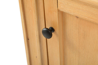 Home Living Vanity with Carrara White Marble Countertop, Natural Wood, 18", Single Sink