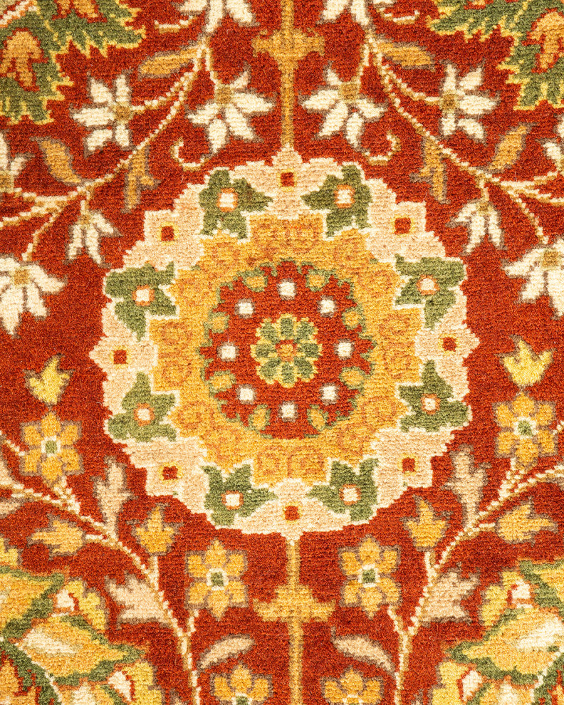 Mogul, One-of-a-Kind Hand-Knotted Area Rug Orange, 8' 1" x 13' 10"