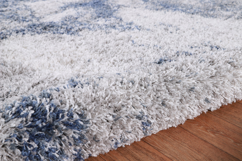 Noori Rug Shag Adrian Blue/Ivory Runner