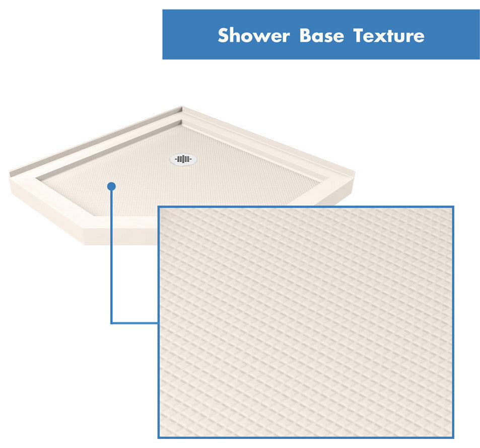 Neo-Angle Shower Base, Biscuit Color, 36"x36"x2.75"