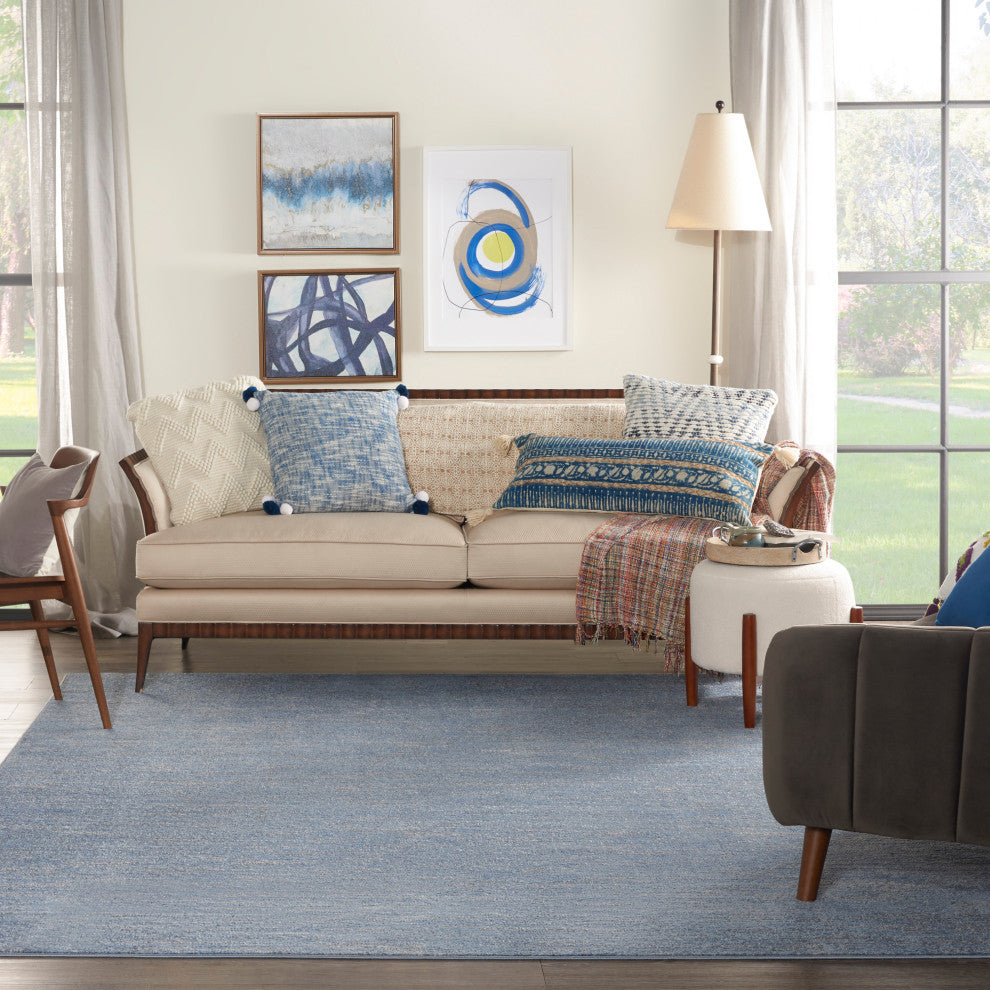 Nourison Essentials 7' x 10' Blue/Grey Outdoor Area Rug