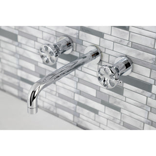 KS8021RX Two-Handle Wall Mount Tub Faucet, Polished Chrome