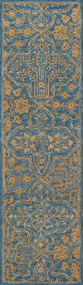 Cosette Cos-1 Rug, Blue, 2'3"x8' Runner