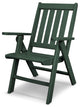 Polywood Vineyard Folding Dining Chair, Green