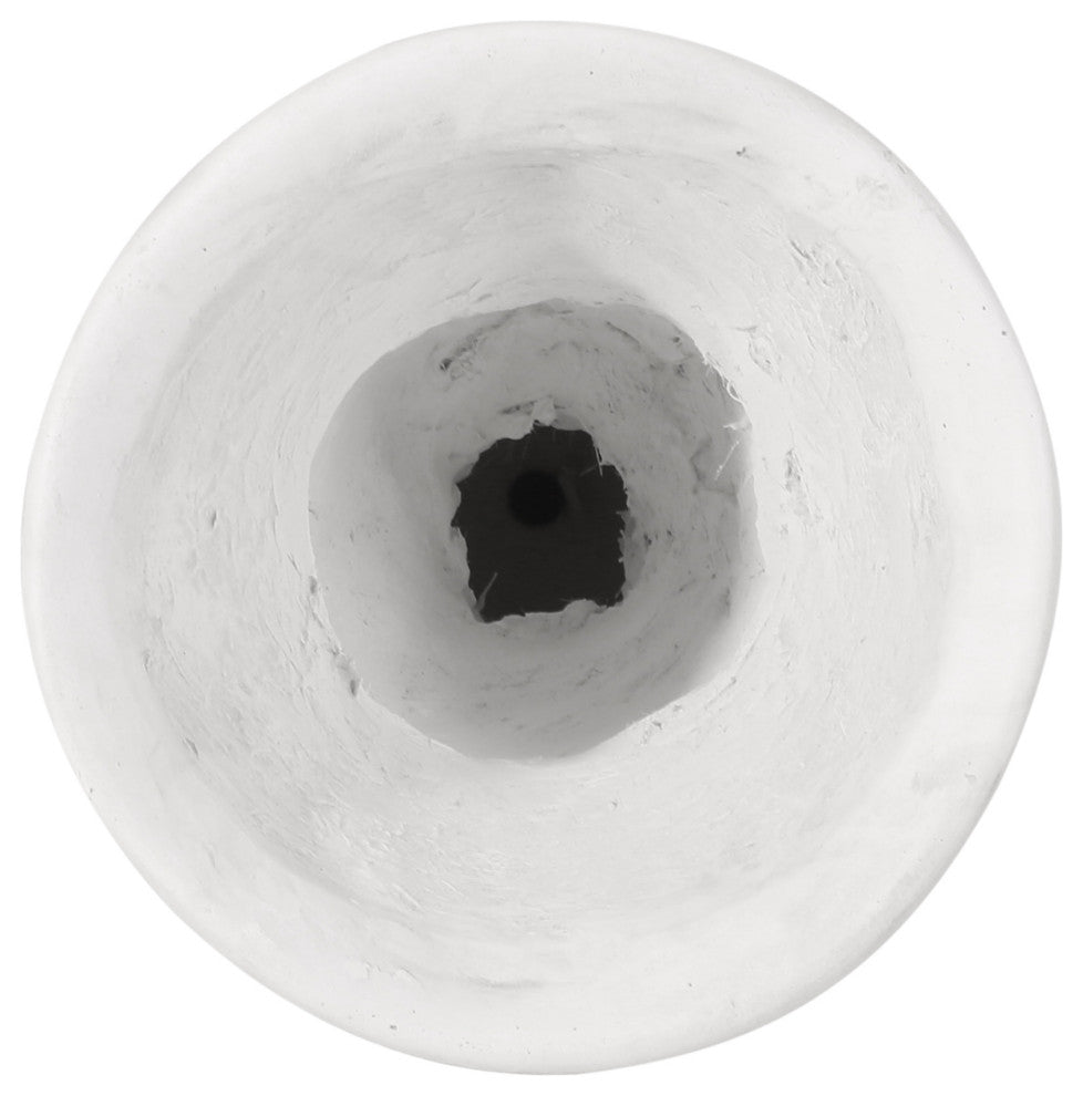 GDF Studio Michaelia Lightweight Concrete Chalice Garden Decorative Urn Planter, Antique White