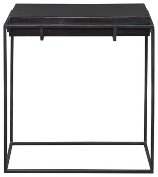 Uttermost Telone Modern Black Side table
