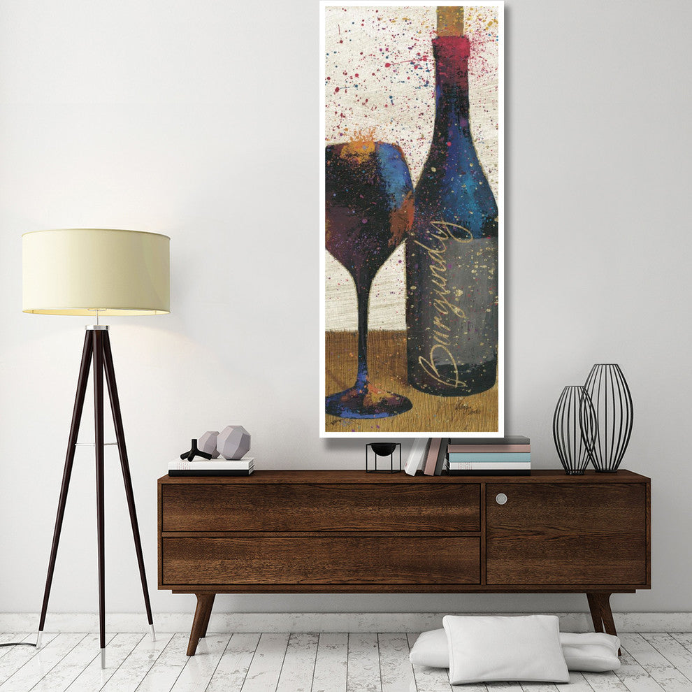 "Wine Splash Light V" Digital Paper Print by Wellington Studio, 32"x77"