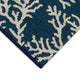 Esencia Coral Edge Indoor/Outdoor Mat Navy 2'5"x3'11"