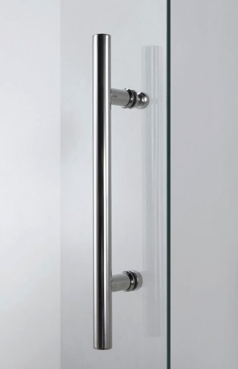 56"“60"Wx76" Frameless Sliding Shower Door With Clear Glass, Chrome