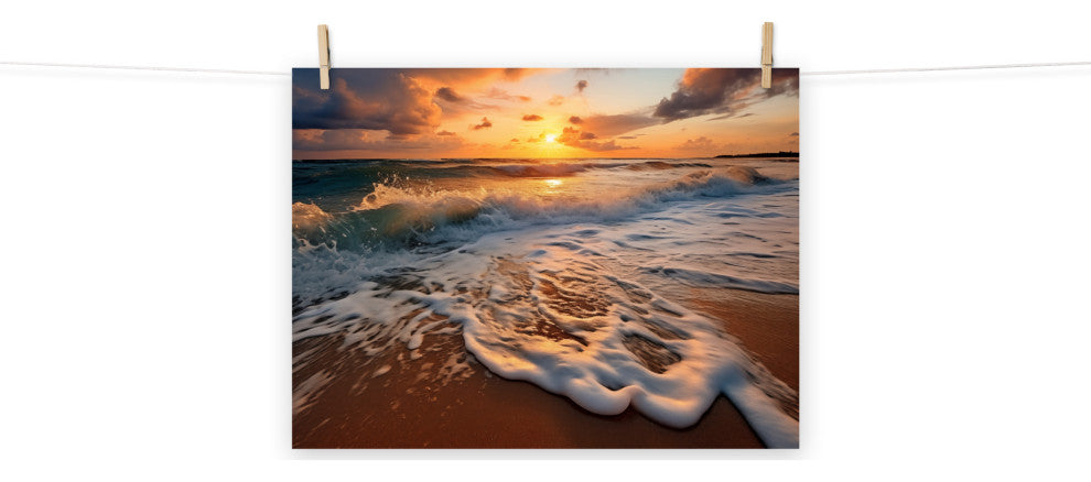 Coastal Artwork: California Dreamin' Photorealistic Digital Art Loose, 18" X 24"