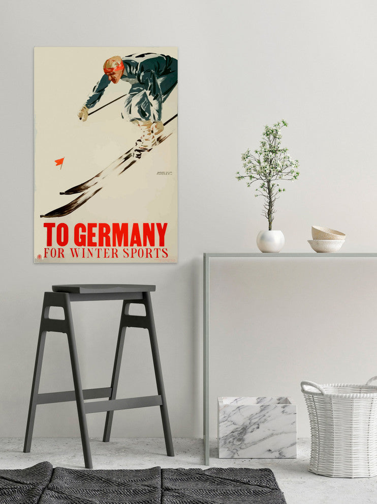 "To Germany" Painting Print on Wrapped Canvas, 30"x45"