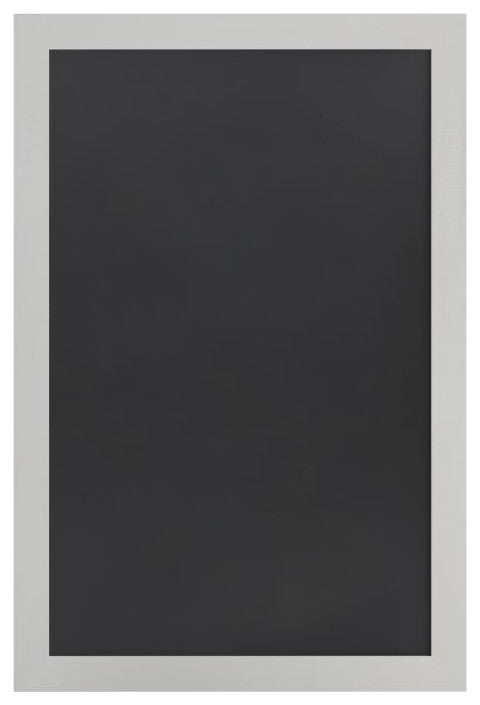 Canterbury Wall Mount Magnetic Chalkboard Sign Set, Solid White, 24" X 36"